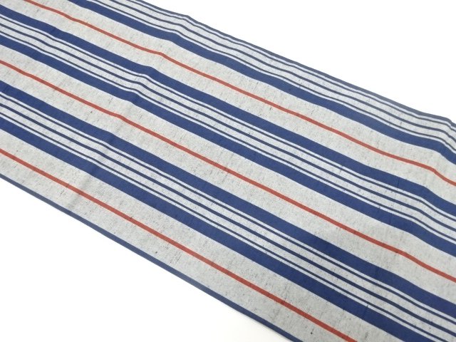 JAPANESE FUKURO OBI / TSUMUGI / COTTON / WOVEN STRIPE